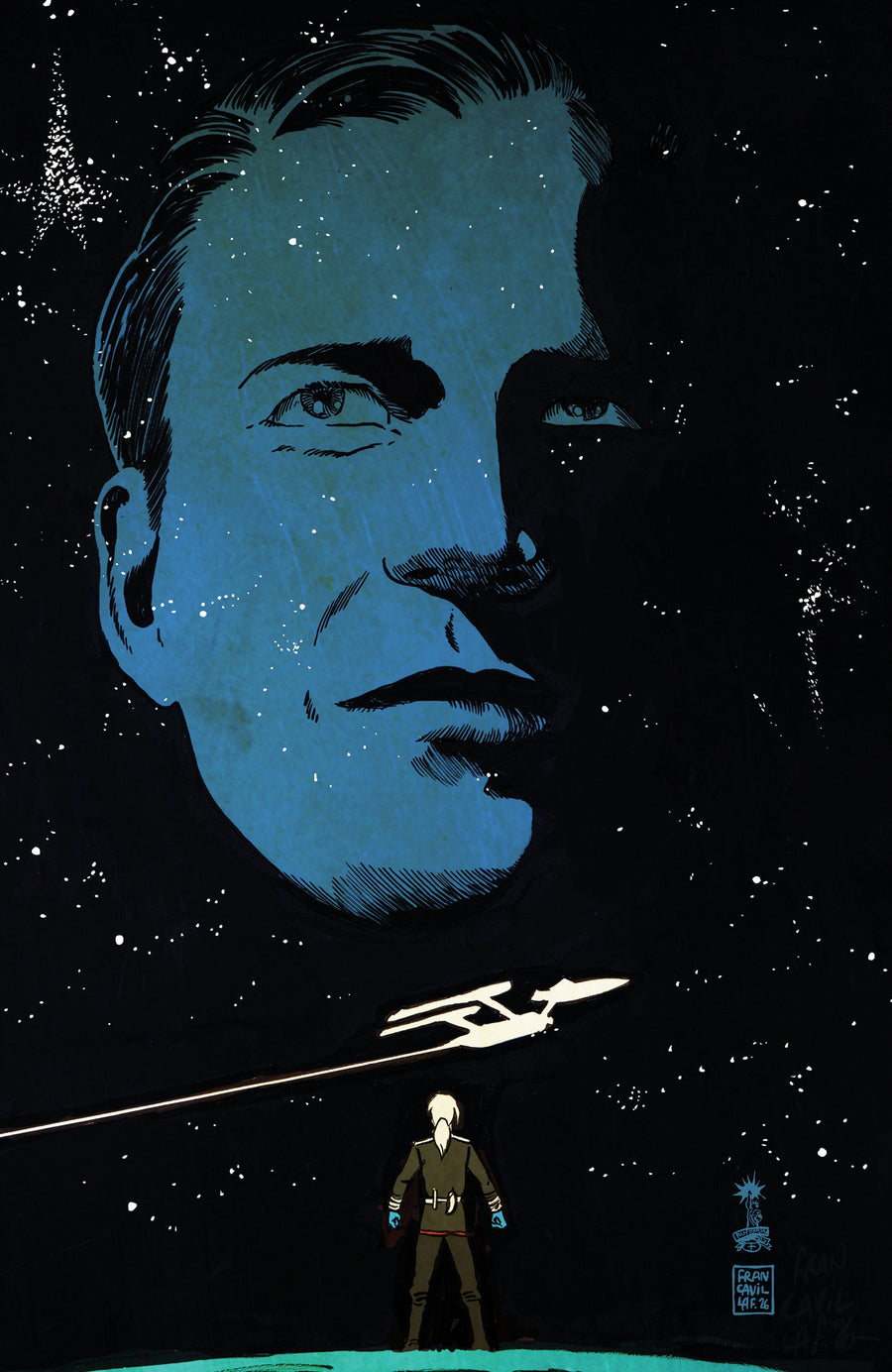 Star Trek: The Last Starship #12 Variant RI (10) (Francavilla Full Art) — Cover
