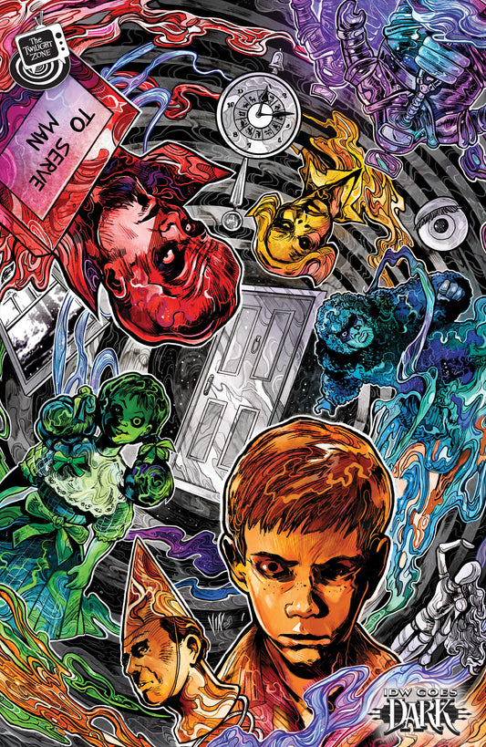The Twilight Zone #11 Variant C (Riccardi IDW Goes Dark Variant) — Cover