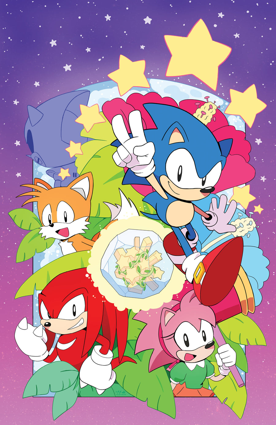 Sonic the Hedgehog: 35th Anniversary Special Cover C Foil Ata Full Art Variant - Cover