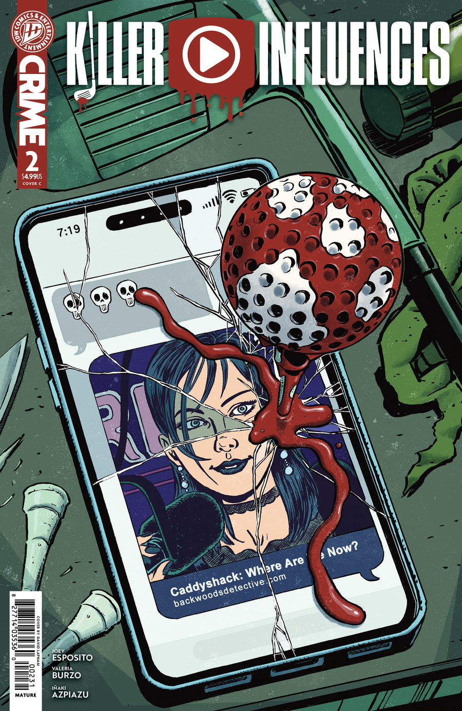 Killer Influences #2 Variant C (Lapham) - Cover