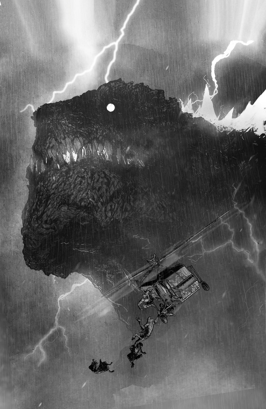 The Horror of Godzilla [kai-Sei Era] #2 Variant RI (10) (jones B&w Full Art) — Cover