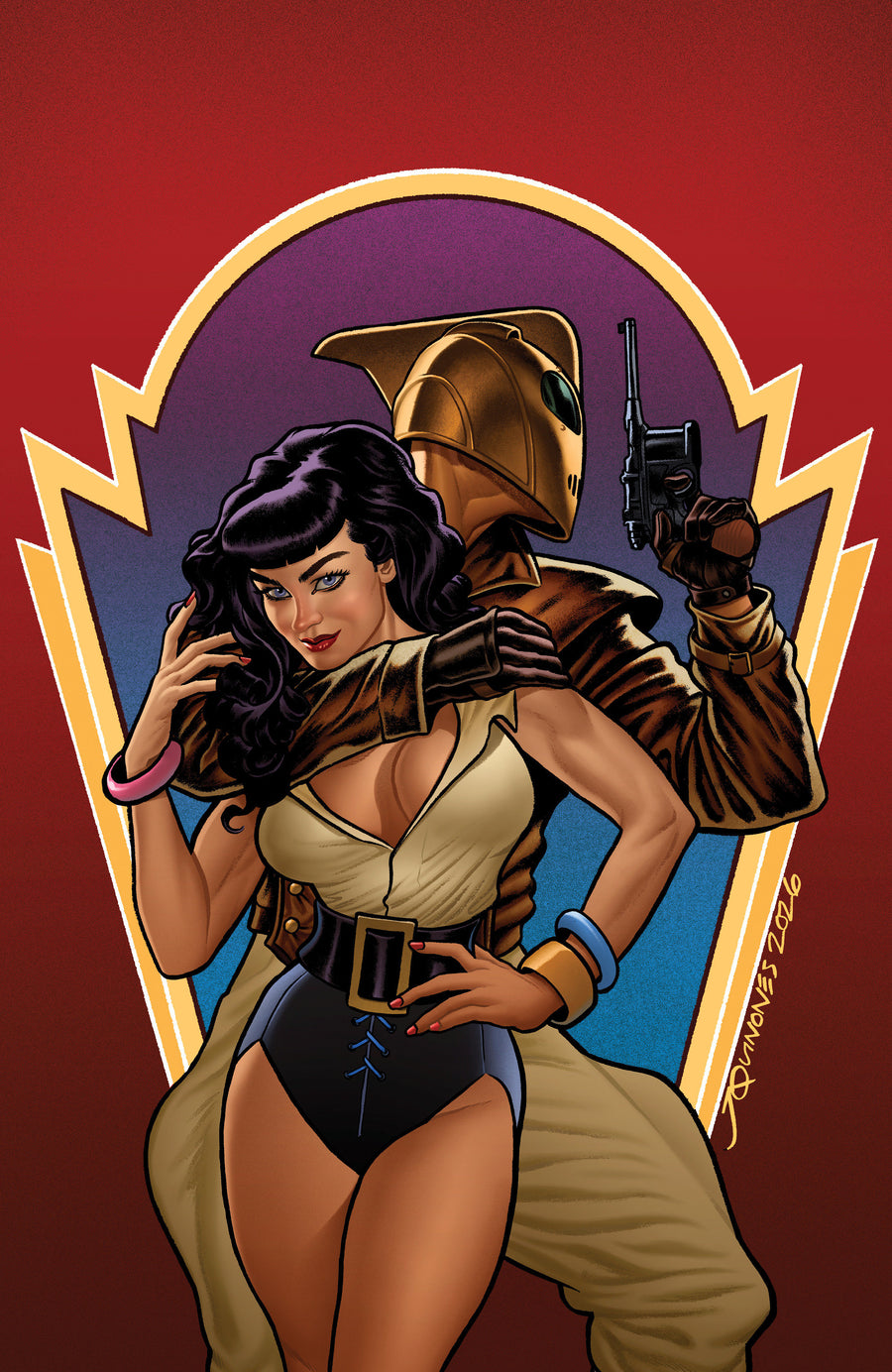 The Rocketeer: Infiltrator! #1 Quinones Full Art Variant - Cover