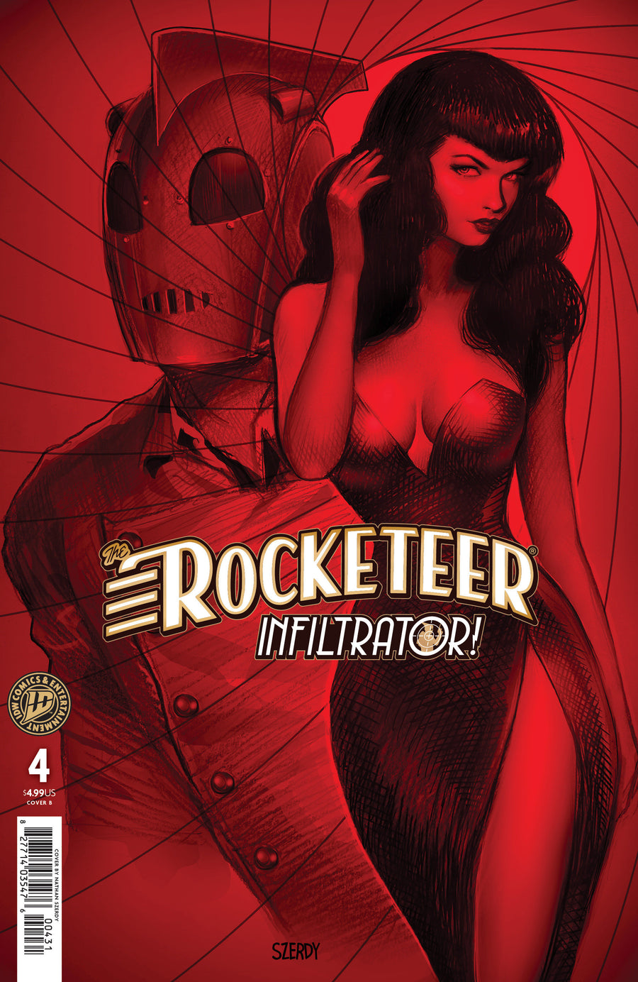 The Rocketeer: Infiltrator! #4 Variant B (Szerdy) — Cover