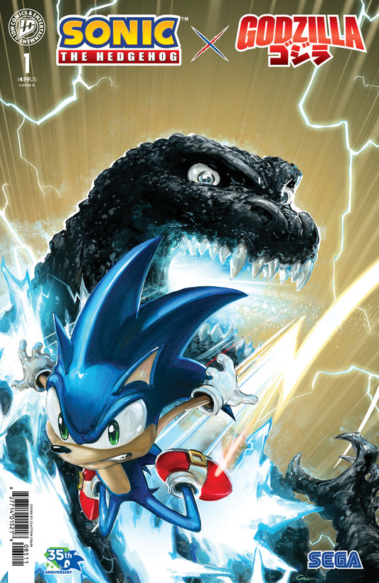 Sonic the Hedgehog x Godzilla #1 Variant D (Crain) - Cover