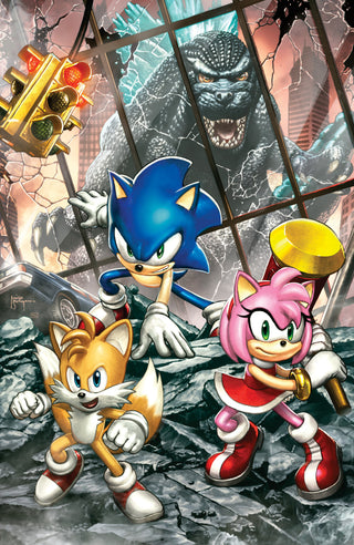 Sonic the Hedgehog x Godzilla #1 Variant RI (75) (Suayan Full Art)