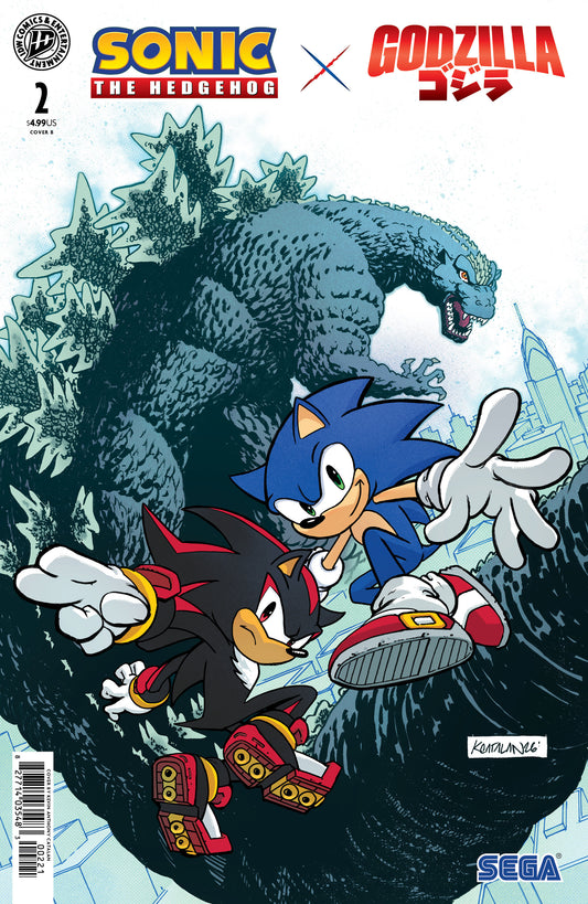 Sonic the Hedgehog x Godzilla #2 Variant B (Catalan) - Cover