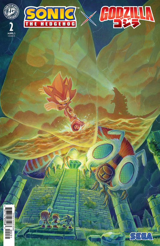 Sonic the Hedgehog x Godzilla #2 Variant RI (15) (Haines) - Cover