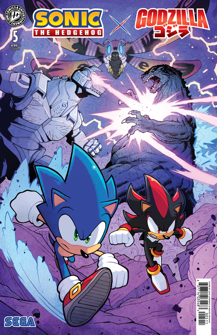 Sonic the Hedgehog x Godzilla #5 Cover A (Lawrence) — Cover