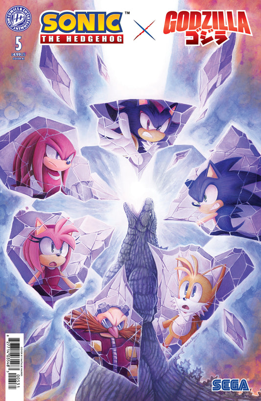 Sonic the Hedgehog x Godzilla #5 Variant RI (15) (Haines) — Cover