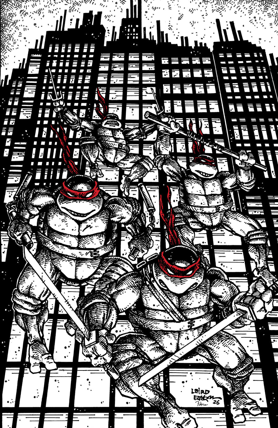 Teenage Mutant Ninja Turtles #20: 300th Issue Special Eastman & Laird Full Art Signed CGC Variant - Cover