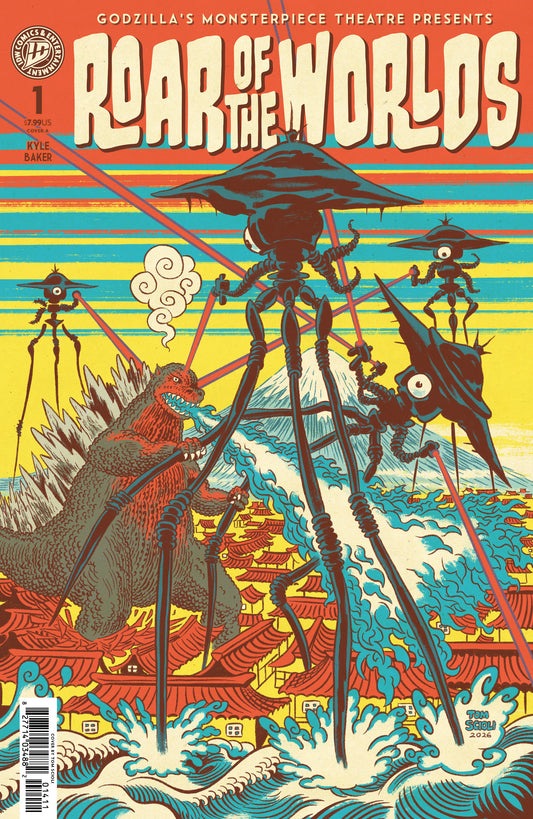 Godzilla's Monsterpiece Theatre Presents: Roar of the Worlds Cover A (Scioli) - Cover