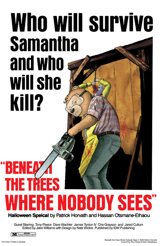 Beneath the Trees Where Nobody Sees Halloween Special Variant B (Fleecs Movie Homage Cover) — Cover