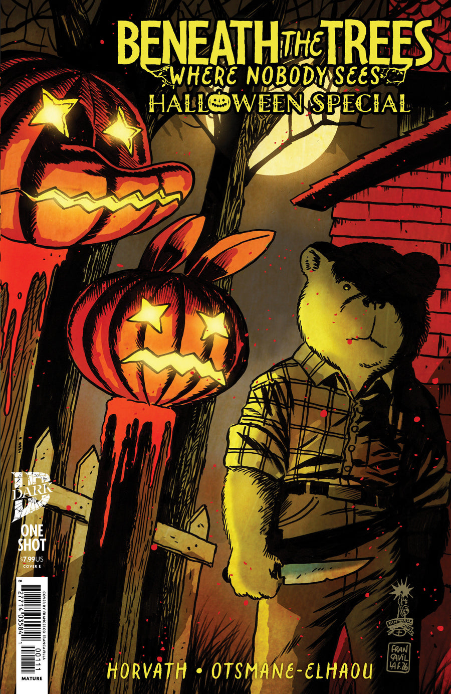 Beneath the Trees Where Nobody Sees Halloween Special Variant E (Francavilla Idw Goes Dark Variant) — Cover