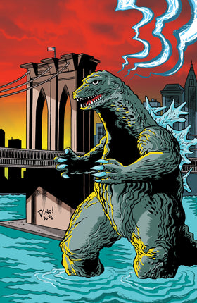Godzilla Vs. America: New York City Variant RI (10) (Haspiel Full Art)