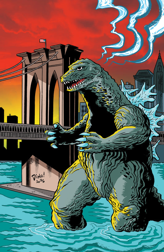 Godzilla Vs. America: New York City Variant RI (10) (Haspiel Full Art) — Cover