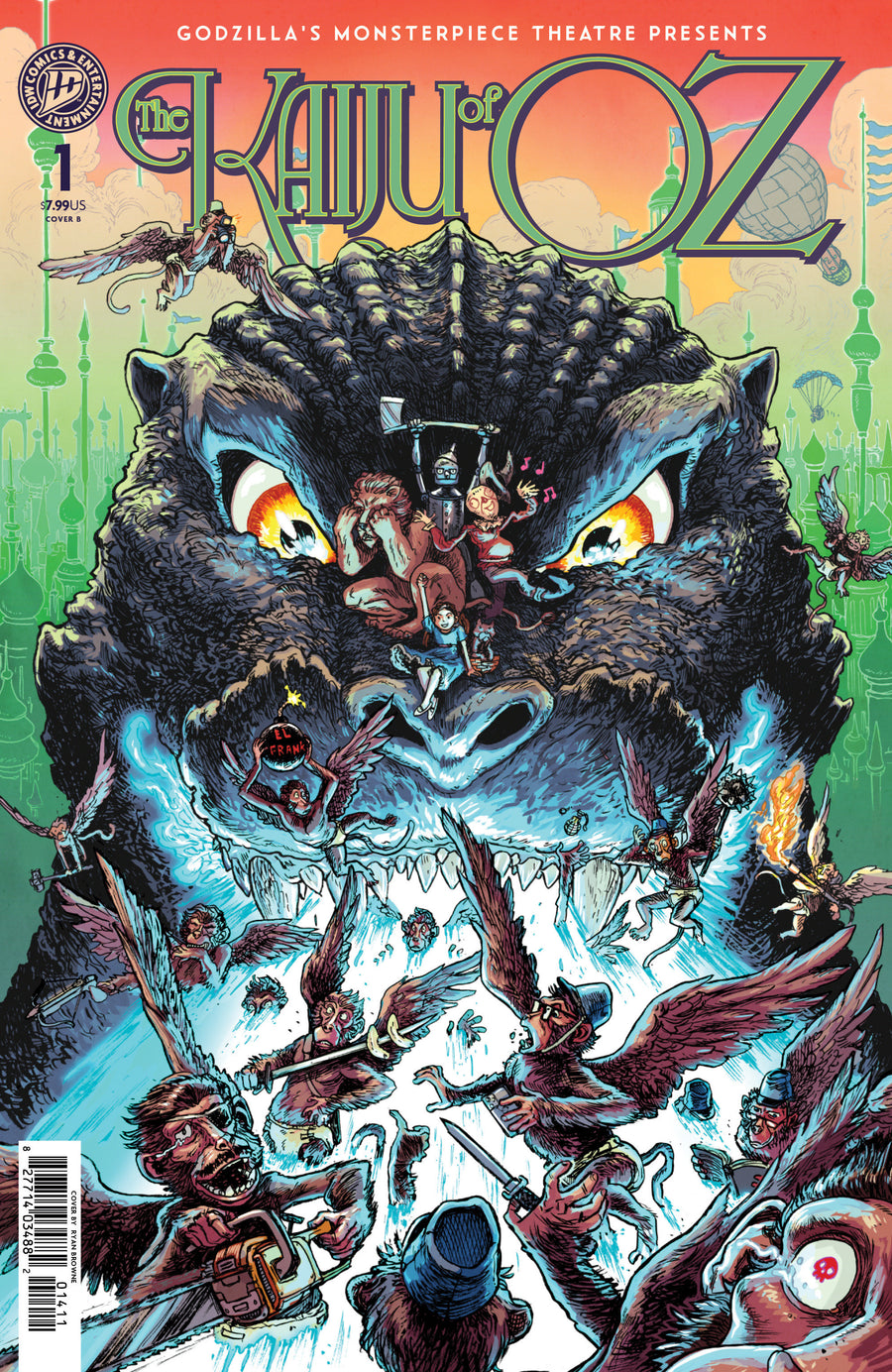 Godzilla’s Monsterpiece Theatre Presents: The Kaiju of Oz Variant B (Browne) — Cover