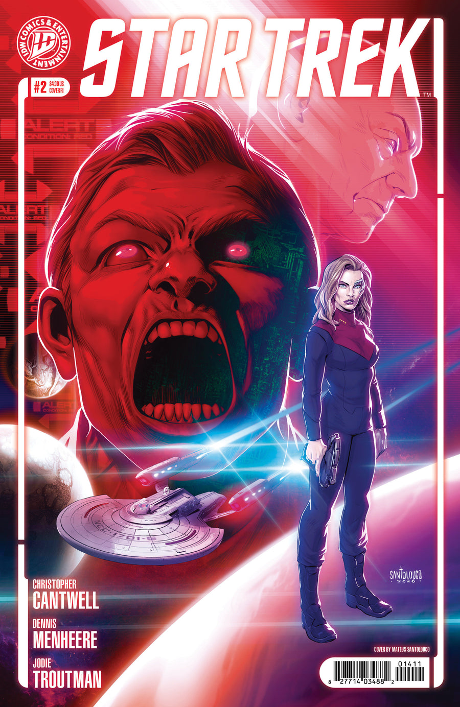 Star Trek (2026) #2 Variant RI (10) (Santolouco) — Cover