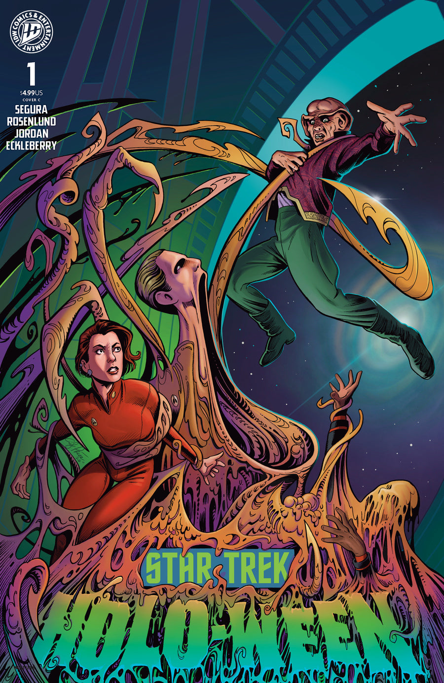 Star Trek: Holo-Ween Ii #1 Variant C (Price Idw Goes Dark Variant) — Cover