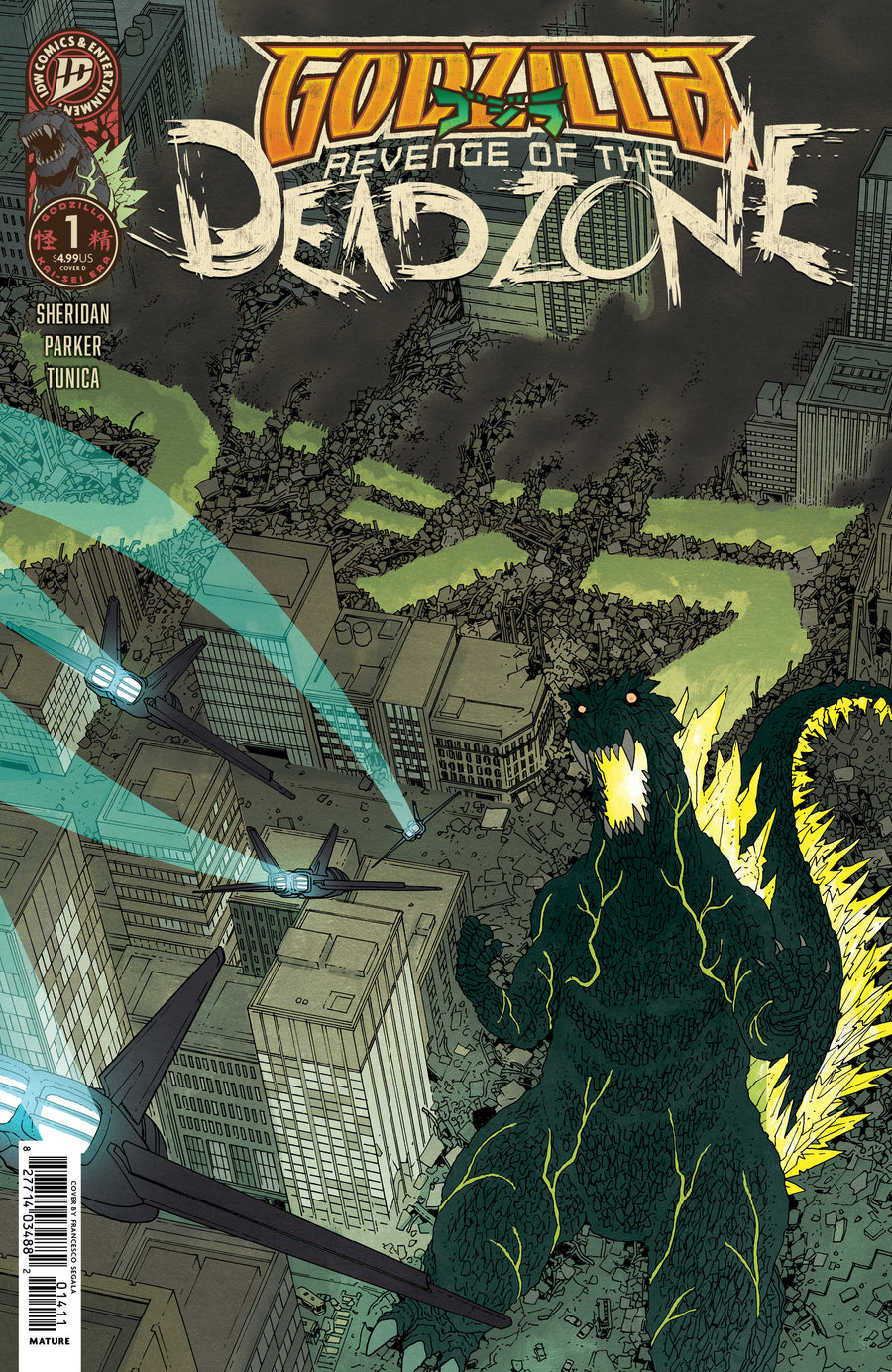 Godzilla: Revenge of the Deadzone [kai-Sei Era] #1 Variant D (Morazzo Idw Goes Dark Variant) — Cover