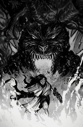 Godzilla: Revenge of the Deadzone [kai-Sei Era] #2 Variant RI (10) (Tunica B&W Full Art)
