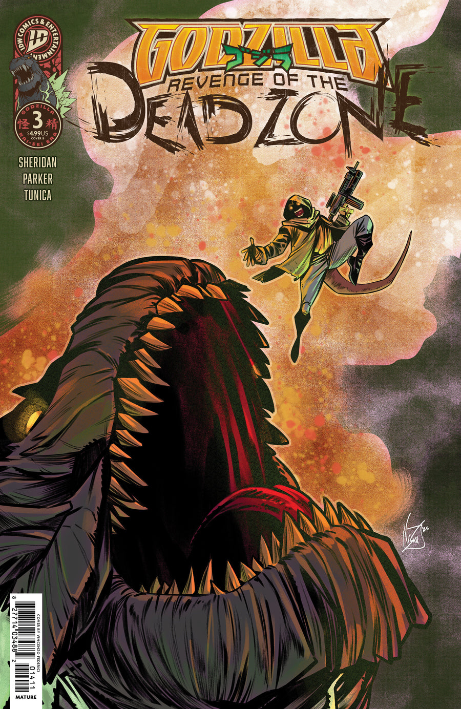 Godzilla: Revenge of the Deadzone [kai-Sei Era] #3 Variant B (Federici) — Cover