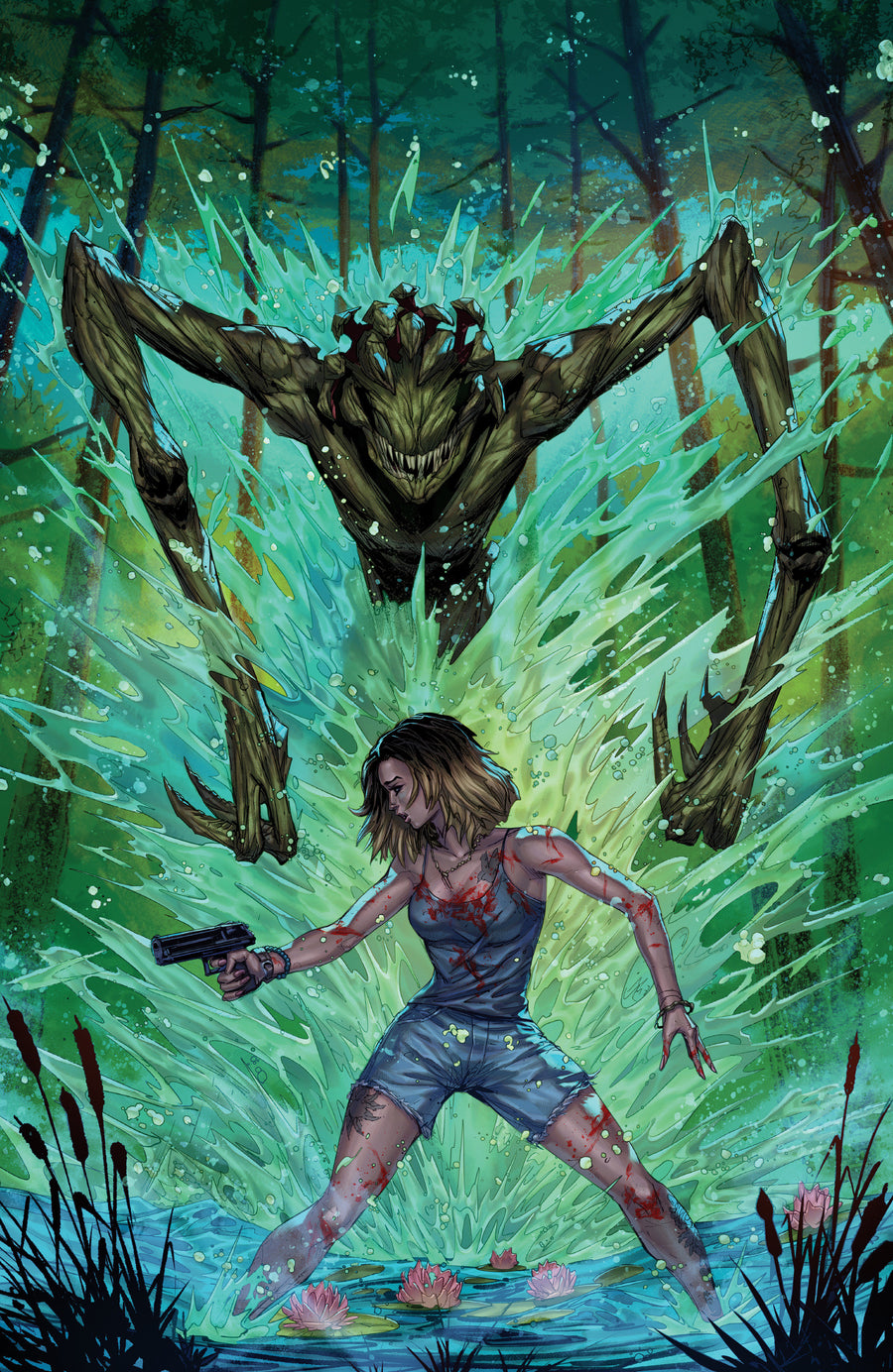 A Quiet Place: Rising Tides #1 Variant RI (25) (Kirkham Full Art) — Cover