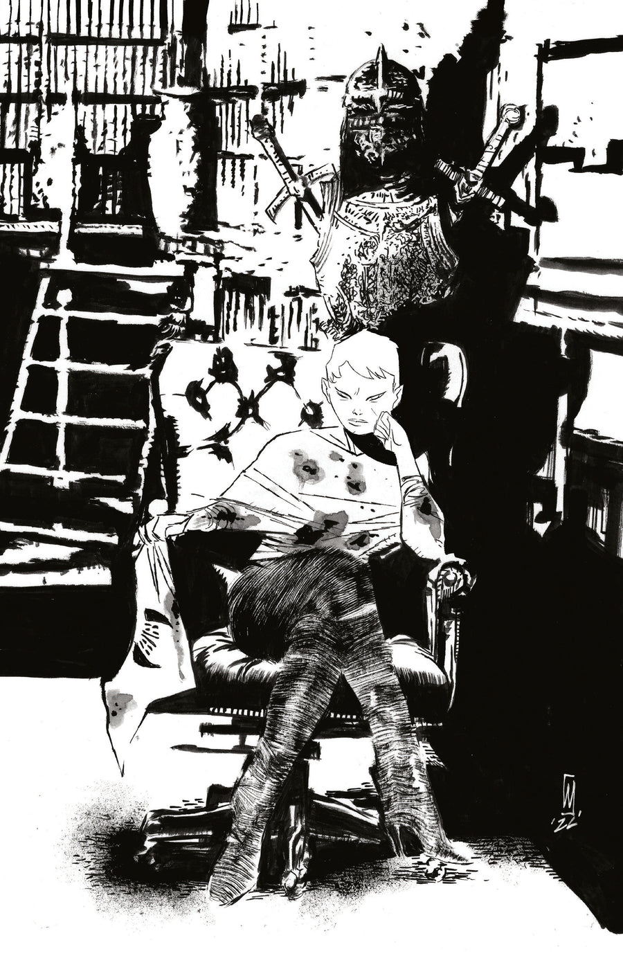 Fall of the House of Slaughter #4 F 1:25 INCV (Full Art, Dell'Edera) - Cover