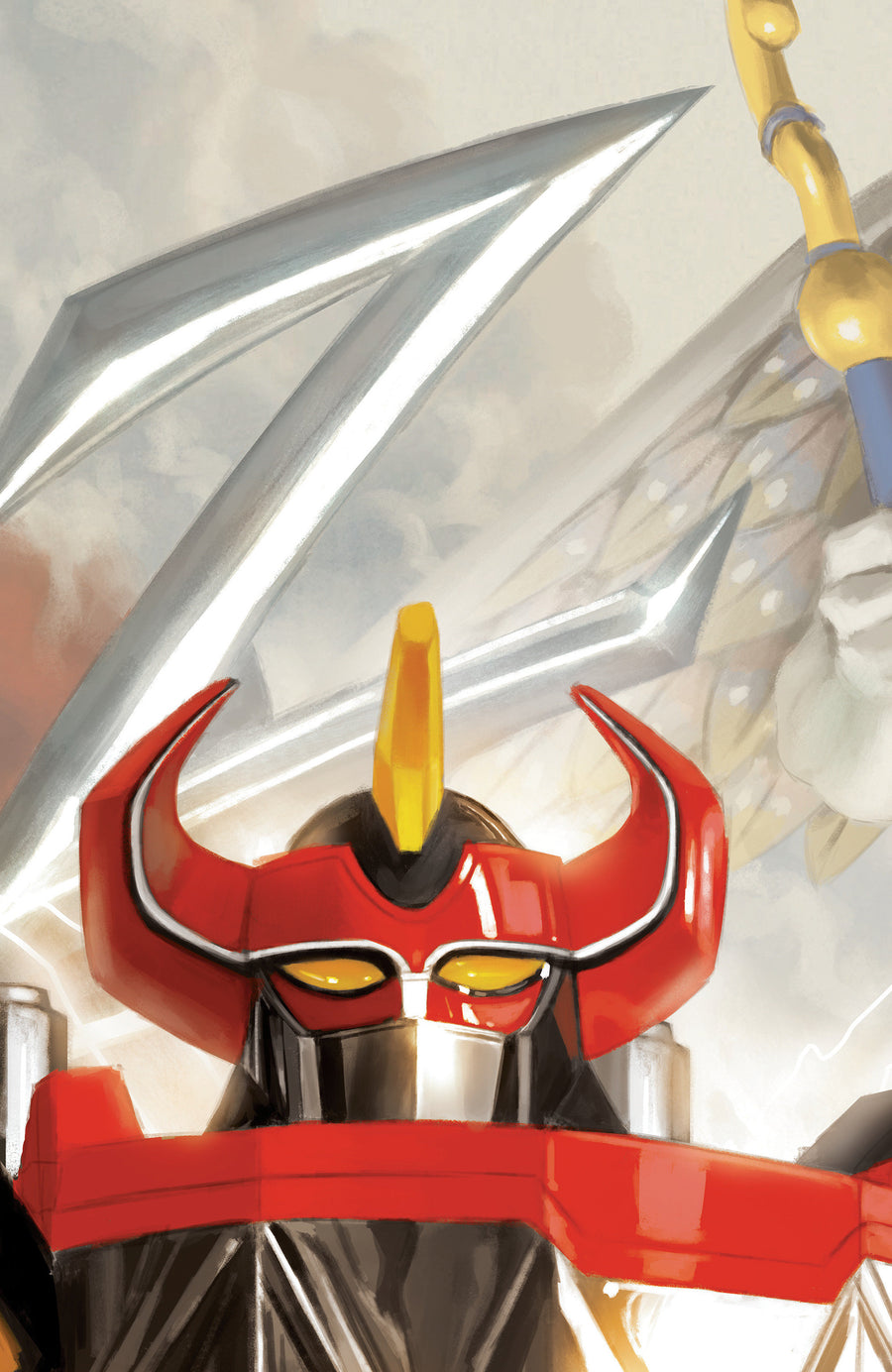 Mighty Morphin Power Rangers (2026) #2 C Megazord Connecting Variant (Full Art, Mercado) - Cover