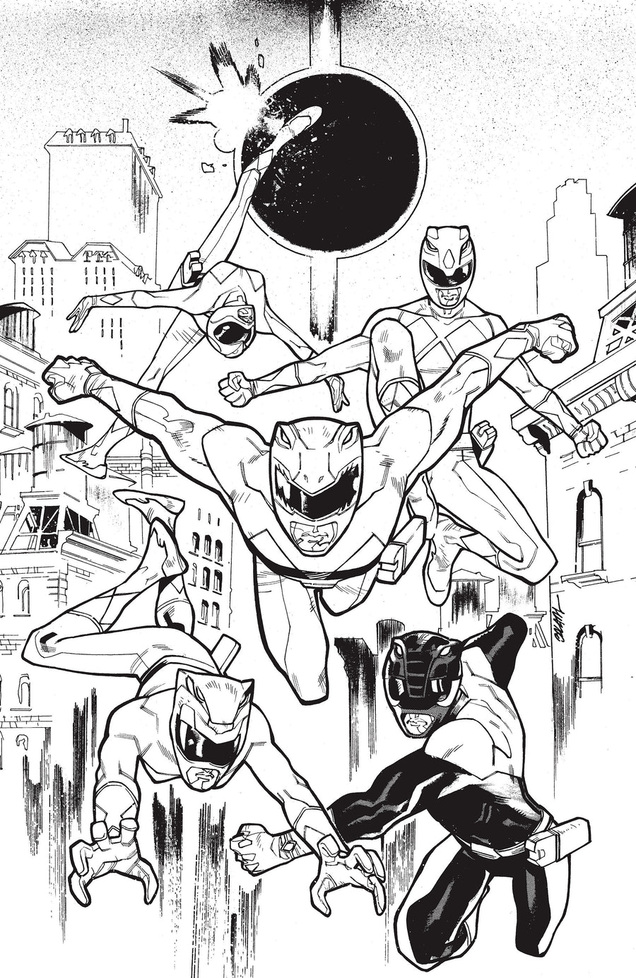 Mighty Morphin Power Rangers (2026) #2 H 1:25 Incv (Full Art, Balám) - Cover