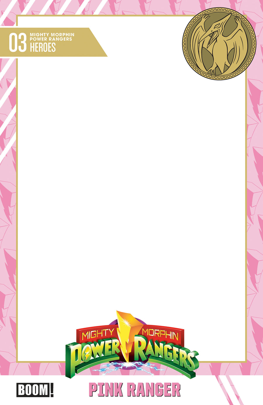 Mighty Morphin Power Rangers (2026) #3 D Trading Card Blank Sketch Variant - Cover