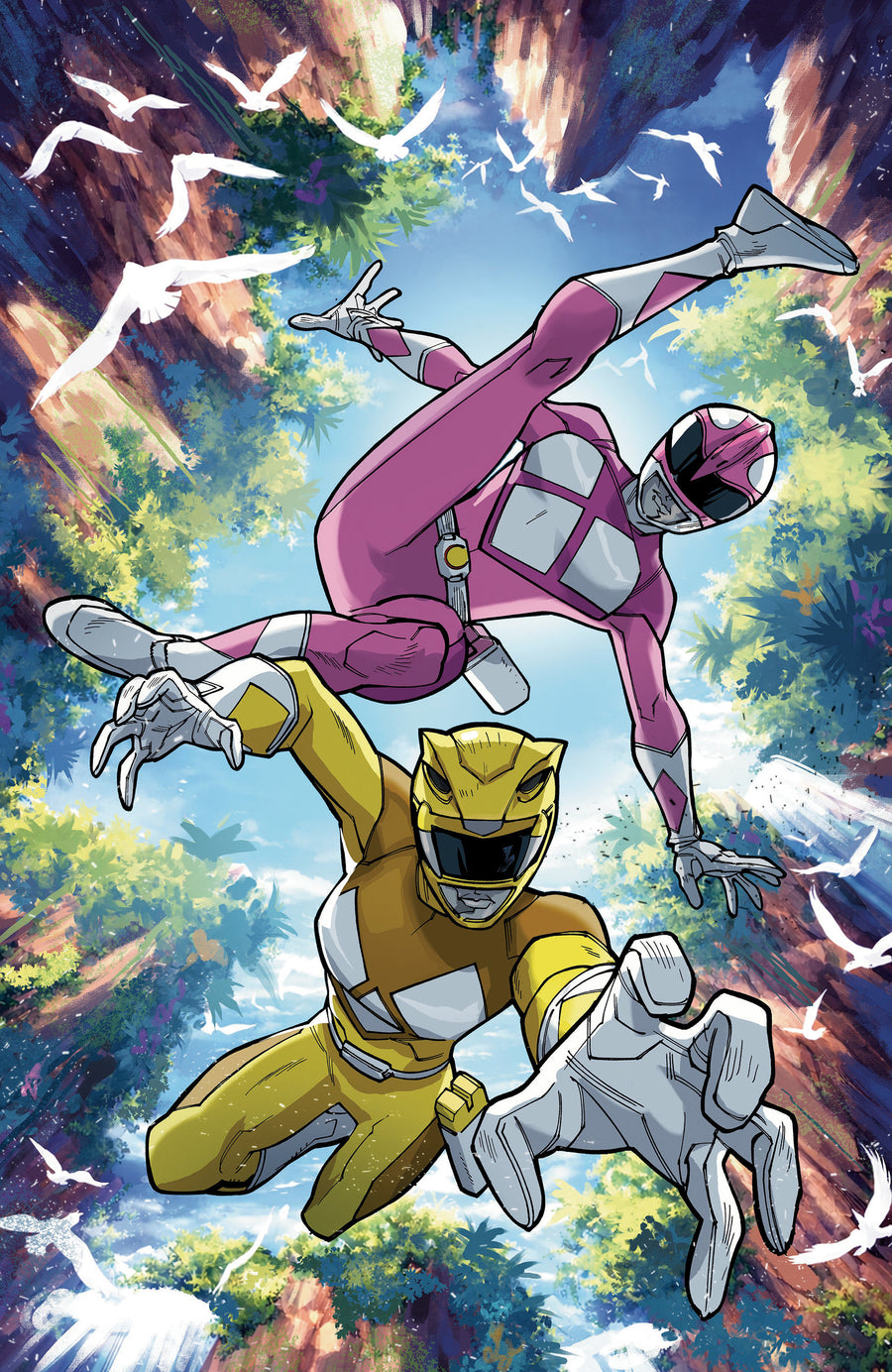 Mighty Morphin Power Rangers (2026) #3 E Foil Variant (Full Art, Foil, Balám) - Cover