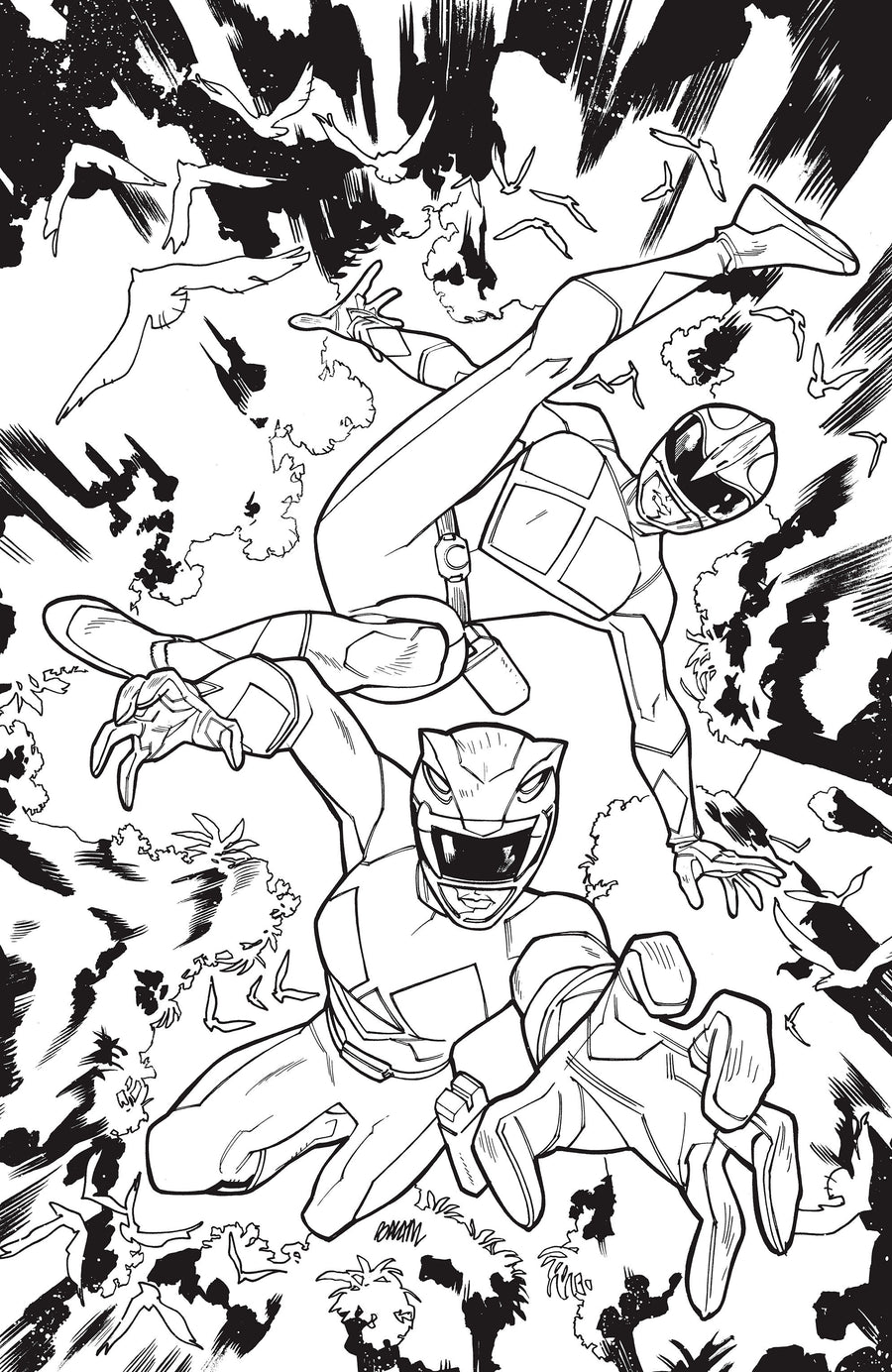Mighty Morphin Power Rangers (2026) #3 H 1:25 INCV Variant (Full Art, Balám) - Cover