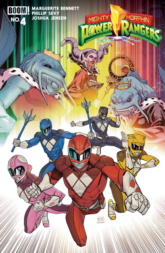 Mighty Morphin Power Rangers (2026) #4 B Variant (Dressed, Sevy) — Cover