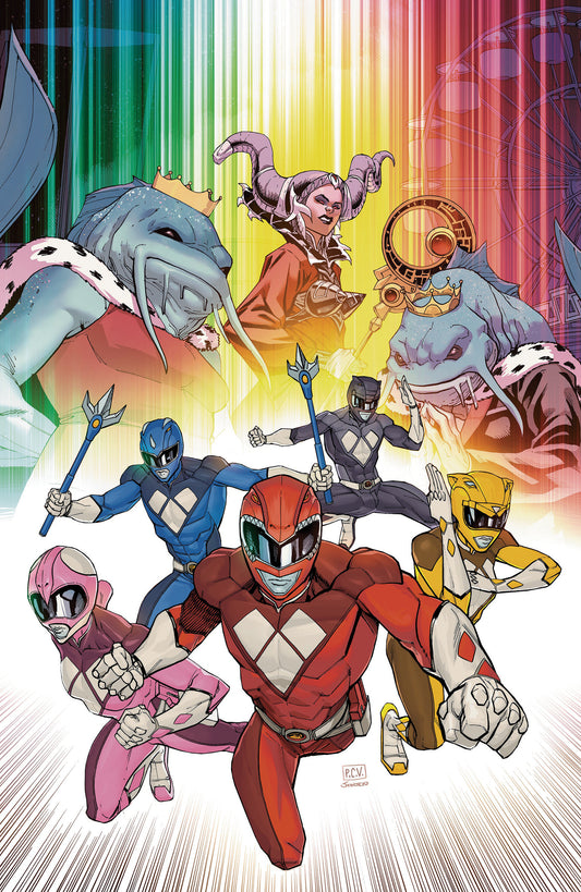 Mighty Morphin Power Rangers (2026) #4 F 1:10 INCV Foil Variant (Full Art, Foil, Sevy) — Cover
