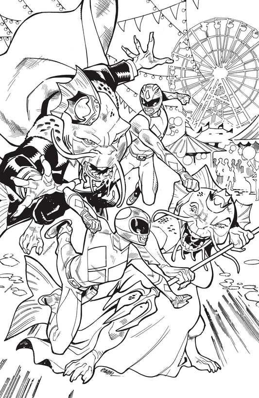 Mighty Morphin Power Rangers (2026) #4 H 1:25 INCV Variant (Full Art, Balám) — Cover