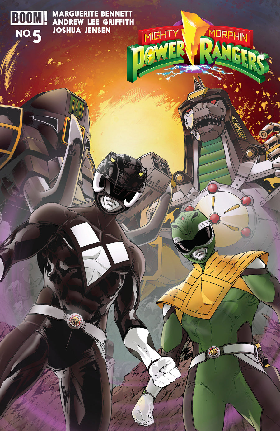 Mighty Morphin Power Rangers (2026) #5 B Variant (Dressed, Griffith) — Cover