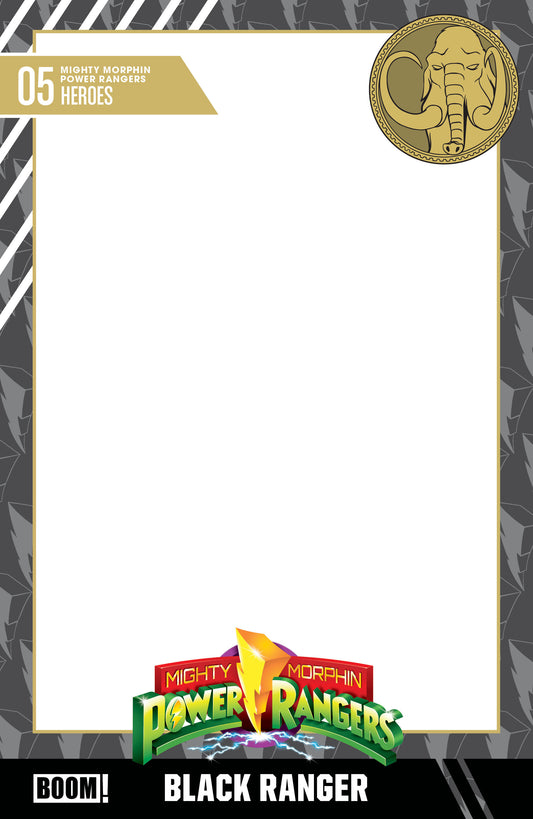Mighty Morphin Power Rangers (2026) #5 D Trading Card Blank Sketch Variant — Cover