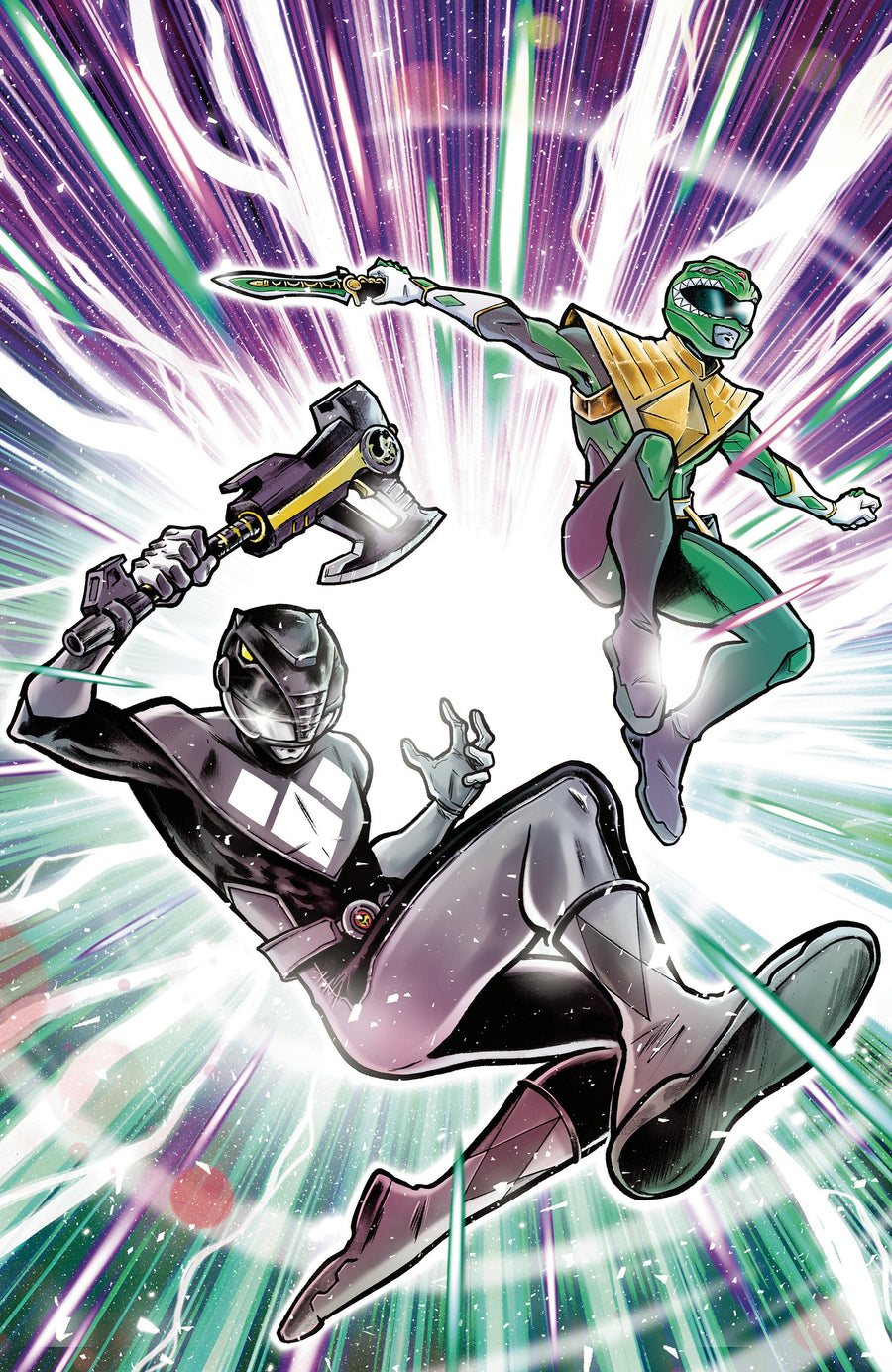 Mighty Morphin Power Rangers (2026) #5 E Foil Variant (Full Art, Foil, Di Gianfelice) — Cover
