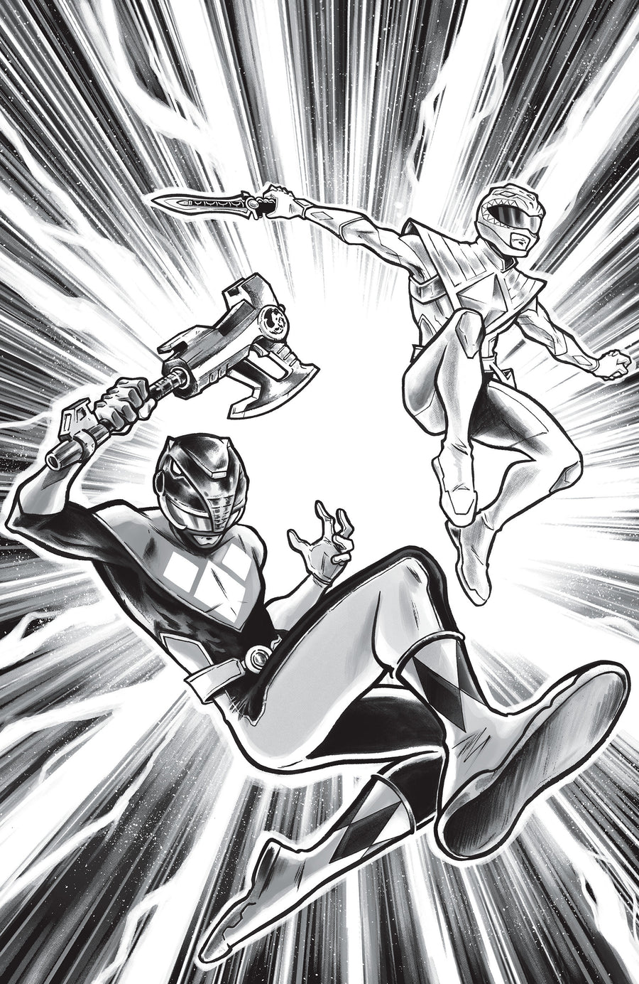 Mighty Morphin Power Rangers (2026) #5 H 1:25 INCV Variant (Full Art, Di Gianfelice) — Cover