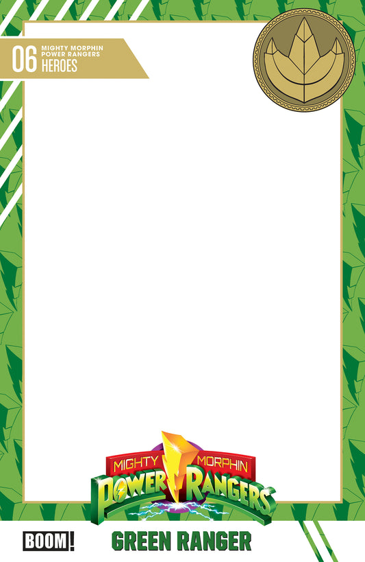 Mighty Morphin Power Rangers (2026) #6 D Trading Card Blank Sketch Variant — Cover