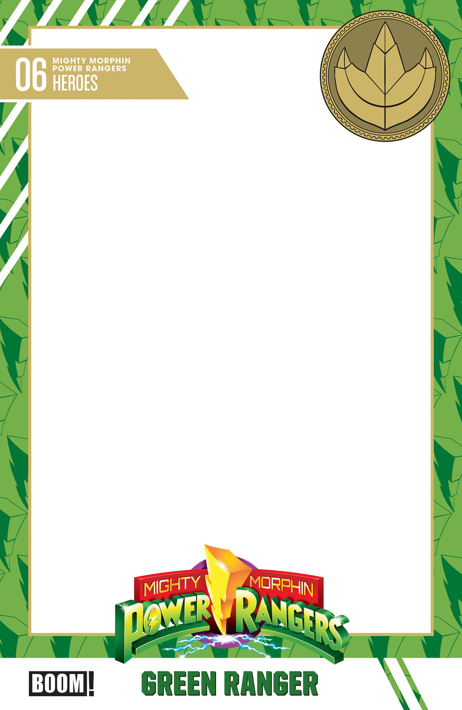 Mighty Morphin Power Rangers (2026) #6 D Trading Card Blank Sketch Variant — Cover