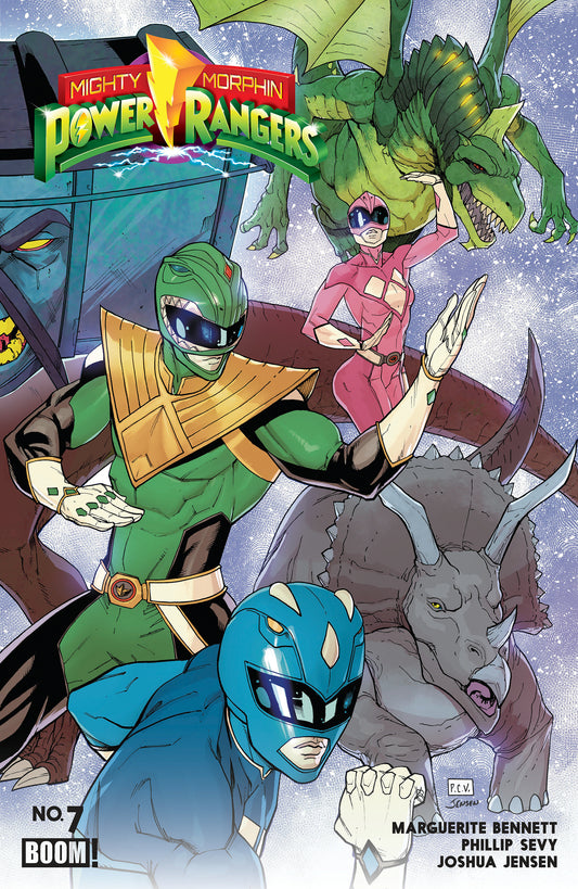 Mighty Morphin Power Rangers (2026) #7 B Variant (Dressed, Sevy) — Cover