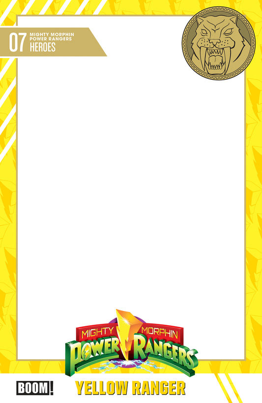 Mighty Morphin Power Rangers (2026) #7 D Trading Card Blank Sketch Variant — Cover