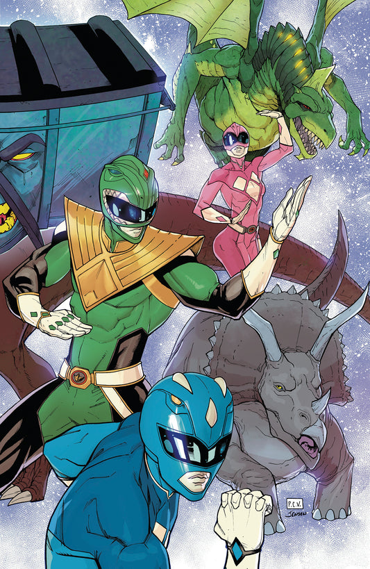 Mighty Morphin Power Rangers (2026) #7 F 1:10 INCV Foil Variant (Full Art, Foil, Sevy) — Cover
