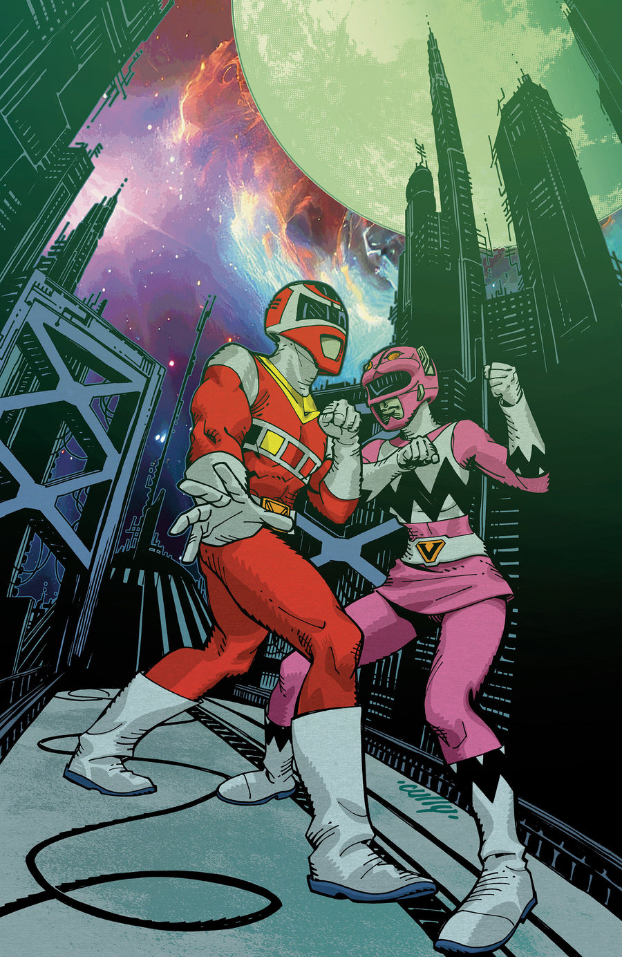 Power Rangers Unlimited #2 E 1:10 INCV Foil Variant (Full Art, Foil, Hamner) - Cover