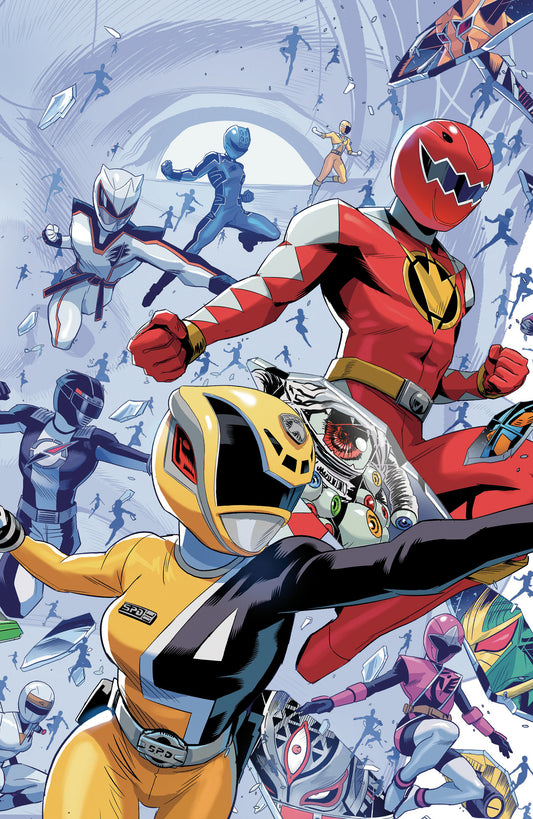 Power Rangers Unlimited #3 C Every Ranger Ever Card Stock Connecting Variant (full Art, Zonno) — Cover