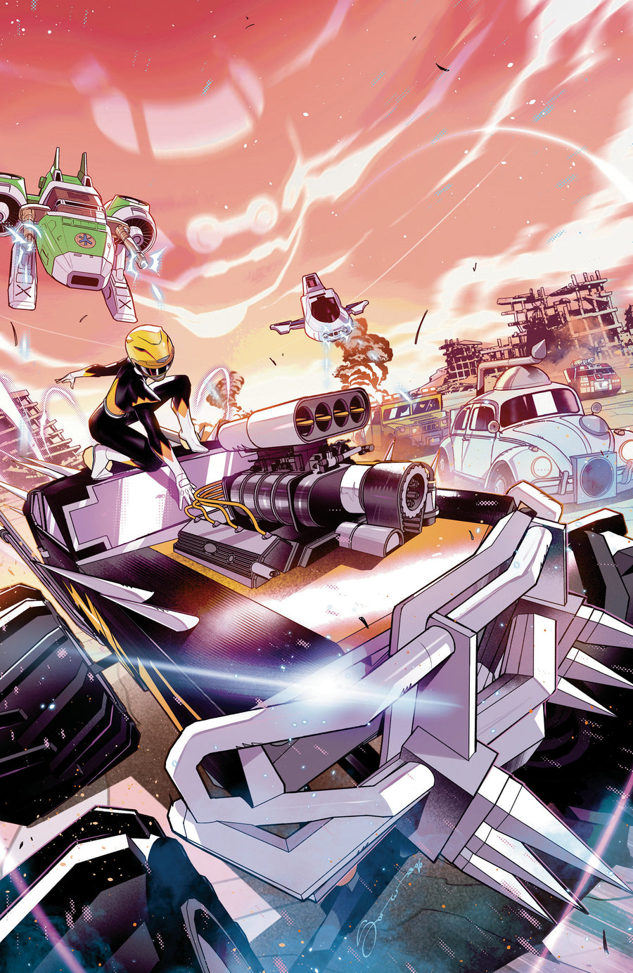 Power Rangers Unlimited #4 D Foil Variant (Full Art, Foil, Sorressa) — Cover