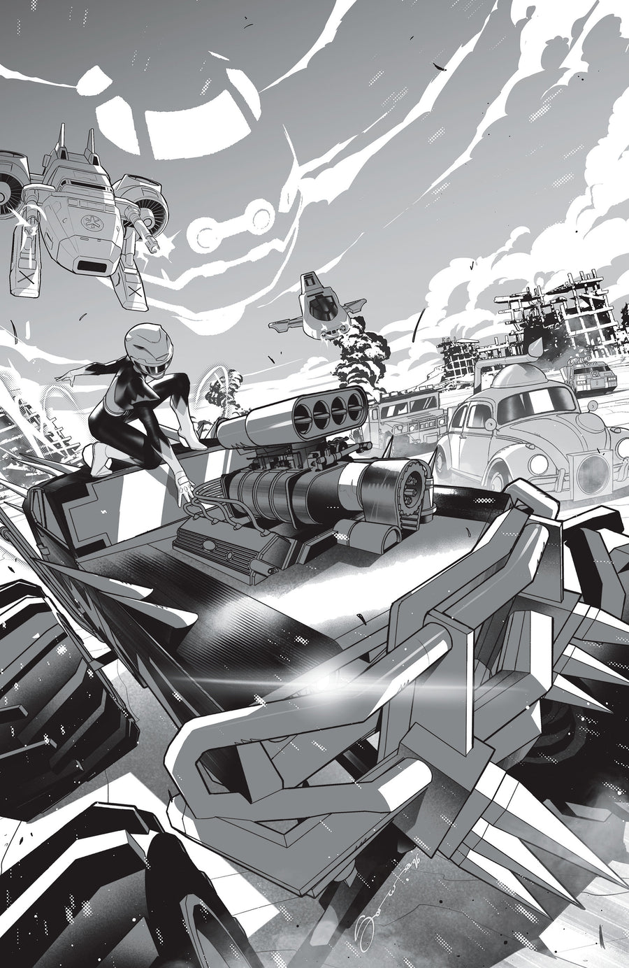 Power Rangers Unlimited #4 J Unlimited Variant (Full Art, Sorressa) — Cover