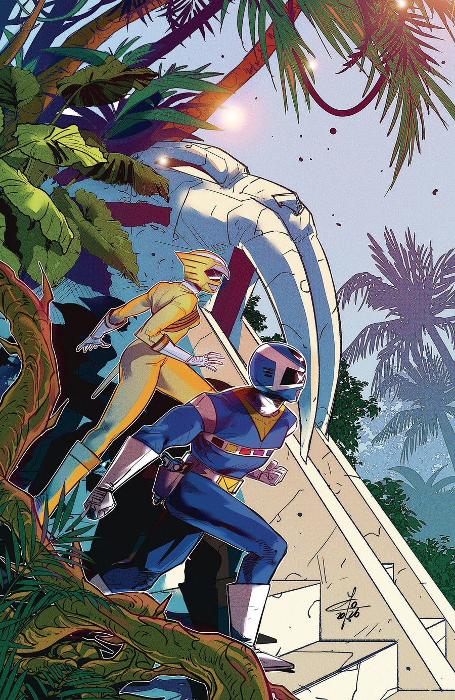 Power Rangers Unlimited #5 E 1:10 INCV Foil Variant (Full Art, Foil, Carlini) — Cover