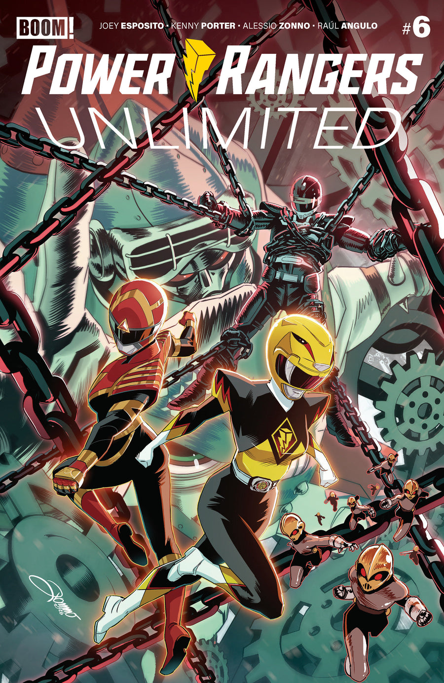 Power Rangers Unlimited #6 a Main (Dressed, Zonno) — Cover